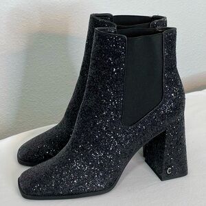 Circus by Sam Edelman Black Glitter Boots